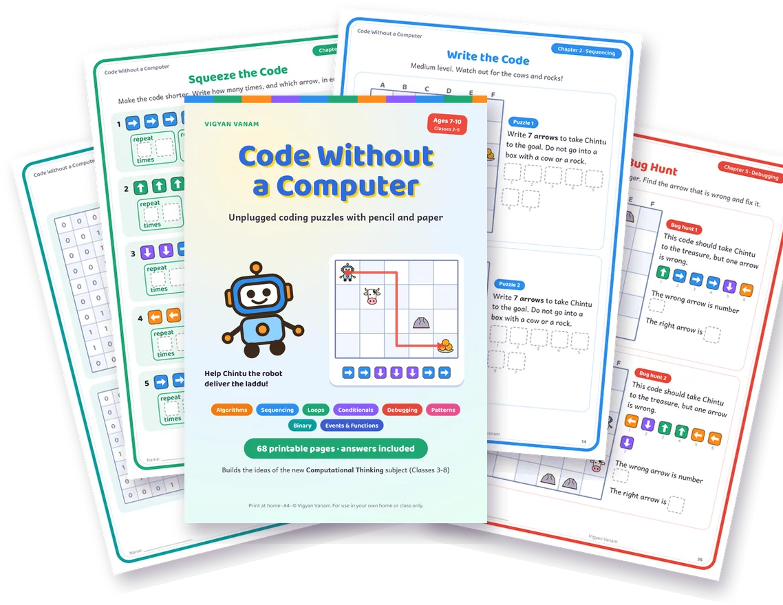 Pages from Code Without a Computer (68 pages)